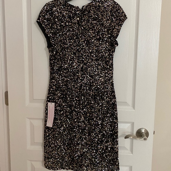 NWT Parker Black Serena Sequin Dress - Size 4 - Picture 4 of 7